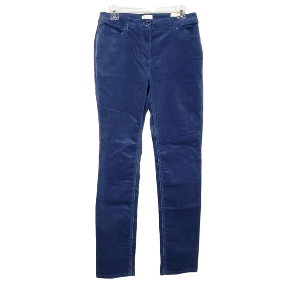 CHICO'S corduroy slim leg pants twilight blue - Picture 1 of 7